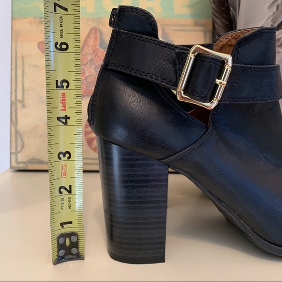 Fioni black peep toe chunky heal shoe size 9 - Picture 2 of 8